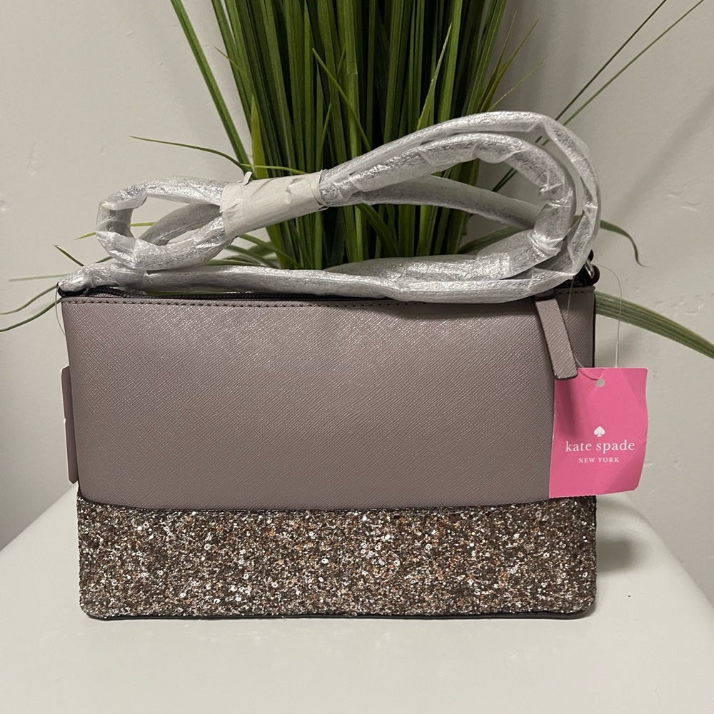 ♠️NWT Late Spade Ramey Greta Court Glitter Crossbody